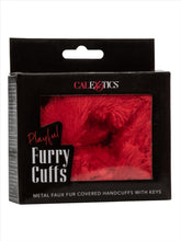 Load image into Gallery viewer, Playful Furry Cuffs Red
