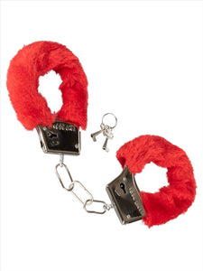 Playful Furry Cuffs Red