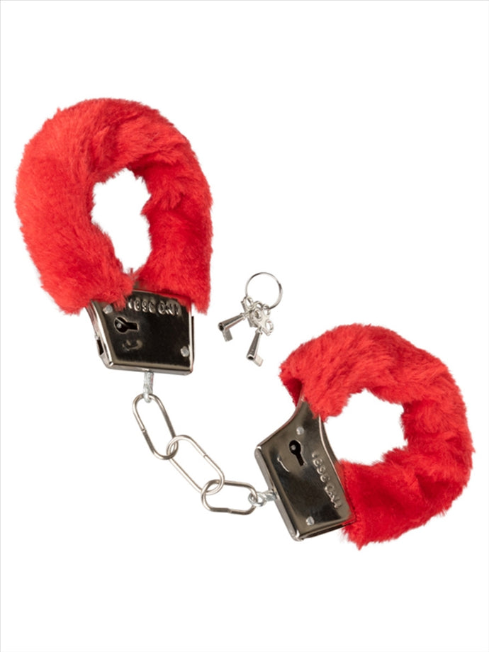 Playful Furry Cuffs Red