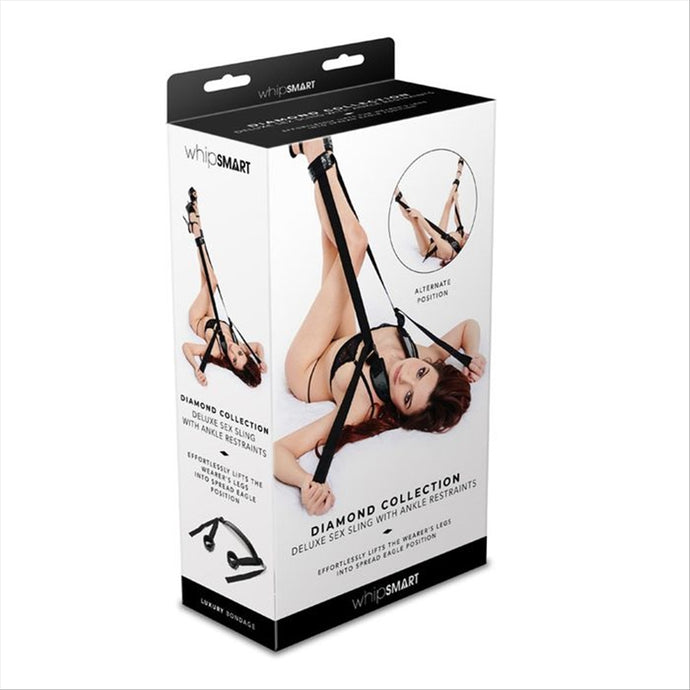 Whipsmart Diamond Deluxe Sex Sling With Ankle Restraints