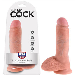 King Cock 8" With Balls