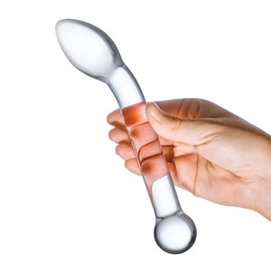 8" Slimline G-spot Glass Dildo