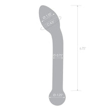 Load image into Gallery viewer, 8&quot; Slimline G-spot Glass Dildo
