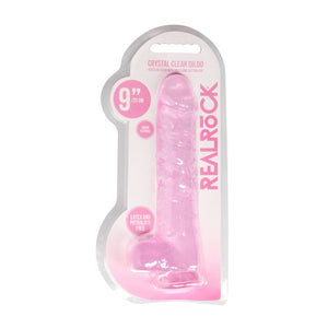 Realrock 9'' Realistic Dildo With Balls Pink