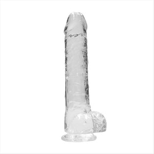 Realrock 9'' Realistic Dildo With Balls Clear