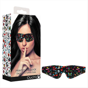 Ouch! Printed Eye Mask - Old School Tattoo