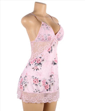 Load image into Gallery viewer, Floral Lace-up Babydoll No-underwire (16-18) 3xl
