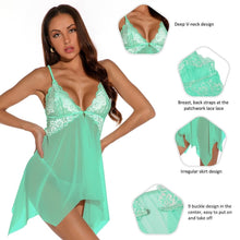 Load image into Gallery viewer, Lace Babydoll Green (12-14) Xl
