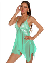 Load image into Gallery viewer, Lace Babydoll Green (20-22) 5xl
