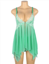 Load image into Gallery viewer, Lace Babydoll Green (20-22) 5xl
