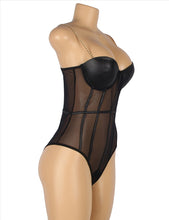 Load image into Gallery viewer, Sheer Boned Underwire Bodysuit (20-22) 5xl
