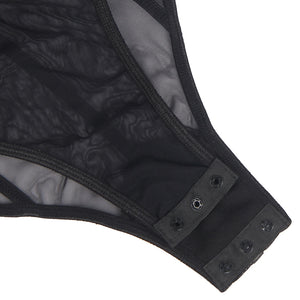Sheer Boned Underwire Bodysuit (20-22) 5xl