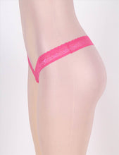 Load image into Gallery viewer, Flower Lace G-string Pink (12-14) Xl
