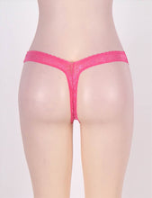 Load image into Gallery viewer, Flower Lace G-string Pink (20-22)3xl
