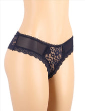 Load image into Gallery viewer, Floral Lace Knickers Blue (12-14) Xl

