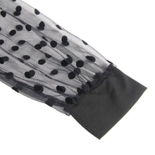 Load image into Gallery viewer, Polka Dot Sleeve Bodysuit (10-12) L
