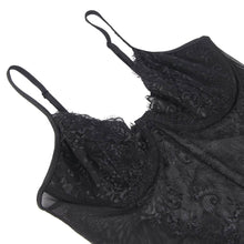 Load image into Gallery viewer, Lace Teddy With Underwire Black (12-14) Xl
