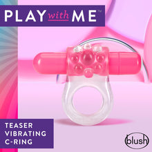 Load image into Gallery viewer, Play With Me Teaser Vibrating C-ring Pink
