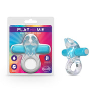 Play With Me Bull Vibrating C-ring Blue