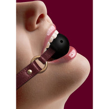 Load image into Gallery viewer, Ouch! Halo - Breathable Ball Gag Burgundy
