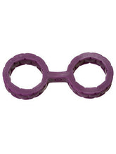 Load image into Gallery viewer, Japanese Bondage Silicone Cuffs Small Purple
