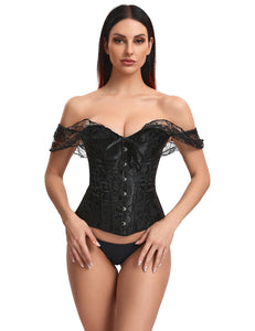 Off Shoulder Bones & Lace Corset (18) 3xl