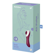 Load image into Gallery viewer, Satisfyer Dual Crush Air Pulse Vibrator Burgundy
