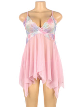 Load image into Gallery viewer, Pink Comfortable Split Babydoll (20-22) 5xl
