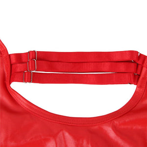 Red Open Bust Teddy  (20-22) 5xl