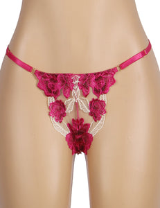 Pink Floral Underwire Garter Bra Set (16-18) 3xl