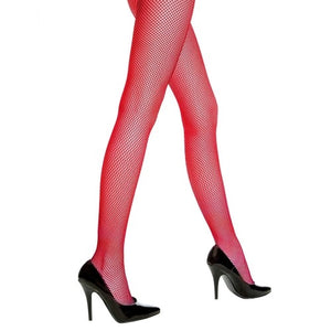 Fishnet Stockings Red