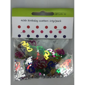 40th Birthday Scatters 14g