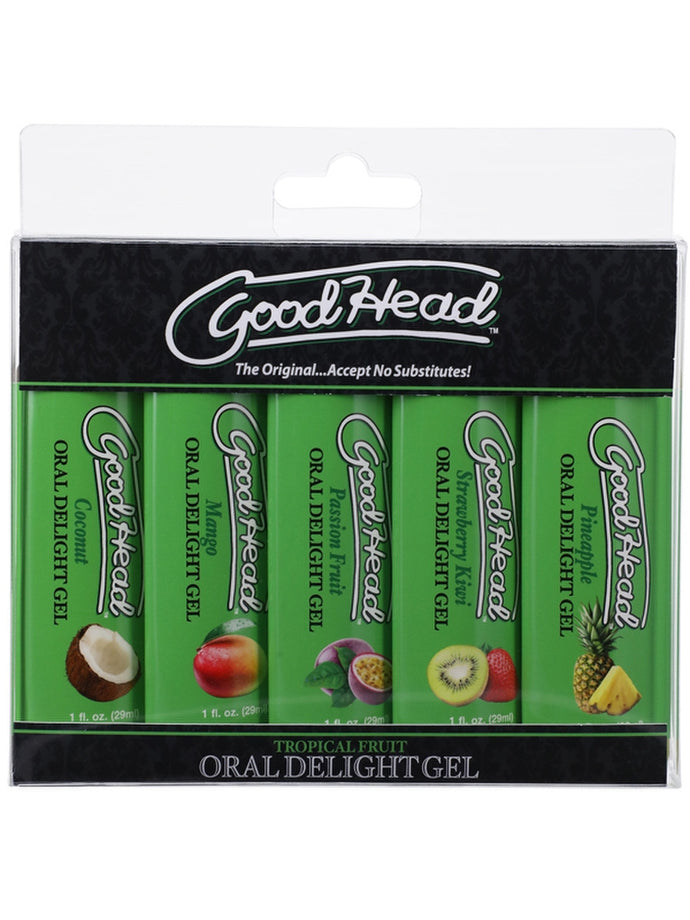 Goodhead Oral Delight Gel Tropical Fruits 5 Pack 1 Fl Oz