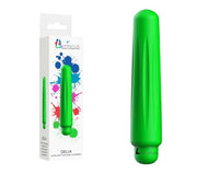 Delia - Abs Bullet With Silicone Sleeve - 10-speeds - Green