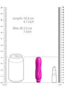 Ella - Abs Bullet With Silicone Sleeve - 10-speeds - Fuchsia