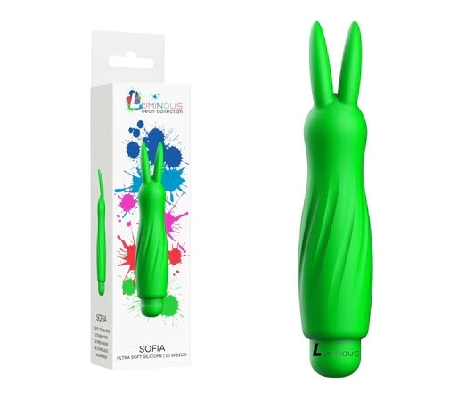 Sofia - Abs Bullet With Silicone Sleeve - 10-speeds - Green