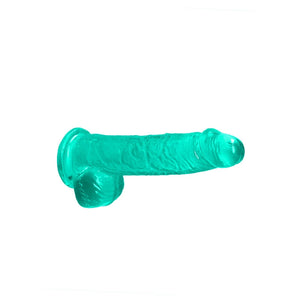 Realrock 6'' Realistic Dildo With Balls Turquoise