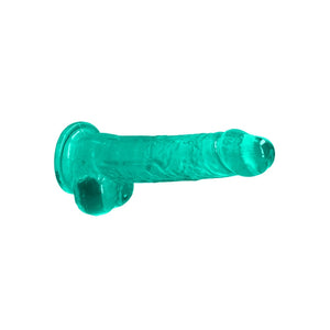 Realrock 8'' Realistic Dildo With Balls Turquoise