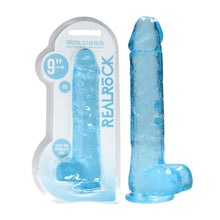 Load image into Gallery viewer, Realrock 9&#39;&#39; Realistic Dildo With Balls Blue
