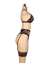 Load image into Gallery viewer, Leopard Print Garter Bra Set (20-22) 5xl
