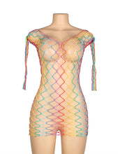 Load image into Gallery viewer, Rainbow Long Sleeve Bodystocking (8-12) M
