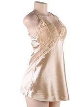 Load image into Gallery viewer, Satin Lace Cami Champagne (20-22) 5xl
