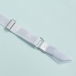 White Lace High Waist Garter Belt (8-10) M