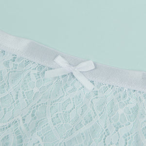 White Lace High Waist Garter Belt (12-14) Xl