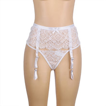 Load image into Gallery viewer, White Lace High Waist Garter Belt (16) 2xl
