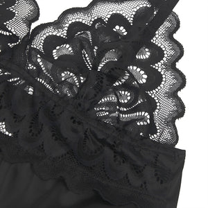 Black Lace With Hook And Eye Babydoll (16-18) 3xl