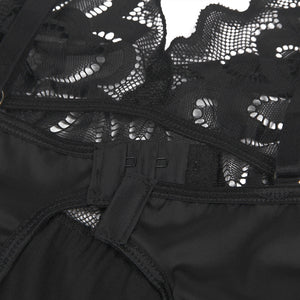 Black Lace With Hook And Eye Babydoll (20-22) 5xl