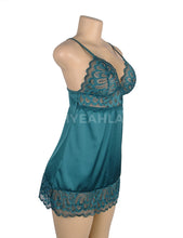 Load image into Gallery viewer, Green Lace With Hook And Eye Babydoll (16-18) 3xl
