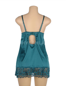 Green Lace With Hook And Eye Babydoll (8-10) M