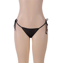 Load image into Gallery viewer, Black Embroidered G-string (18) 3xl
